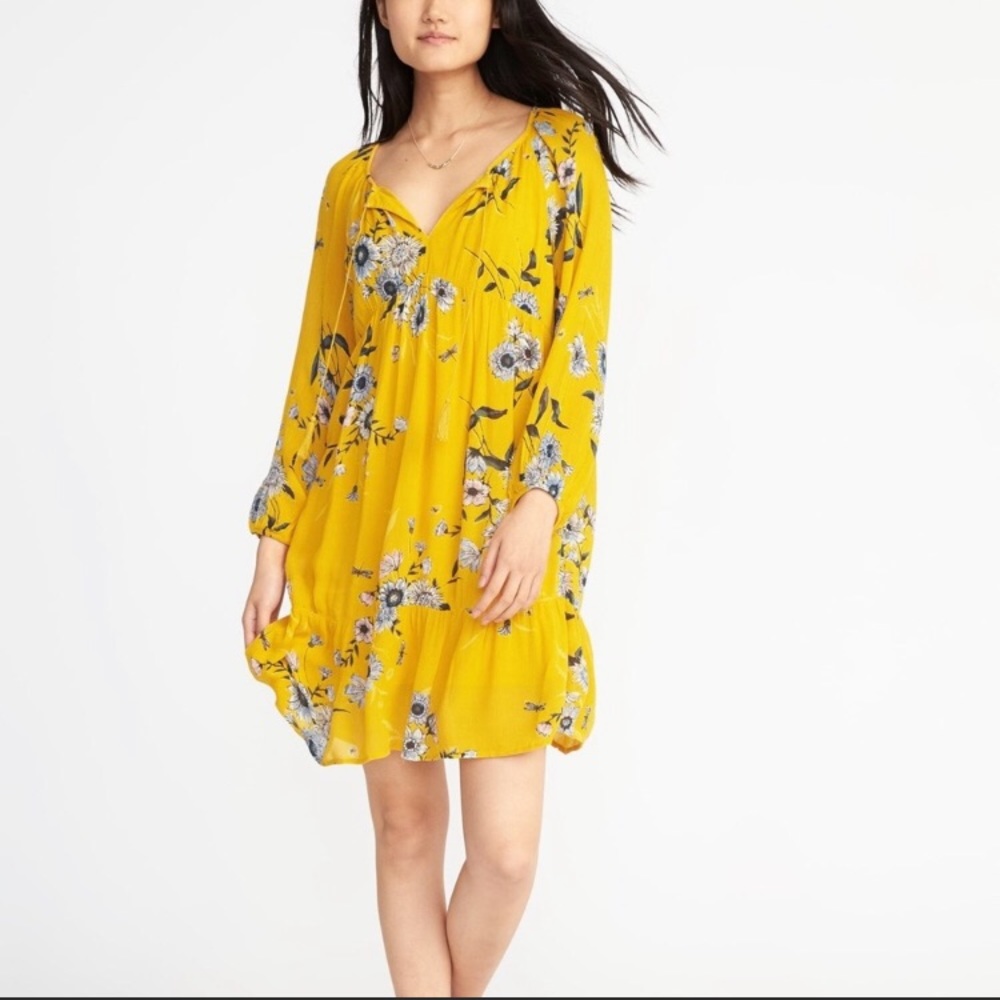 Floral Empire Waist Boho Dress NWT